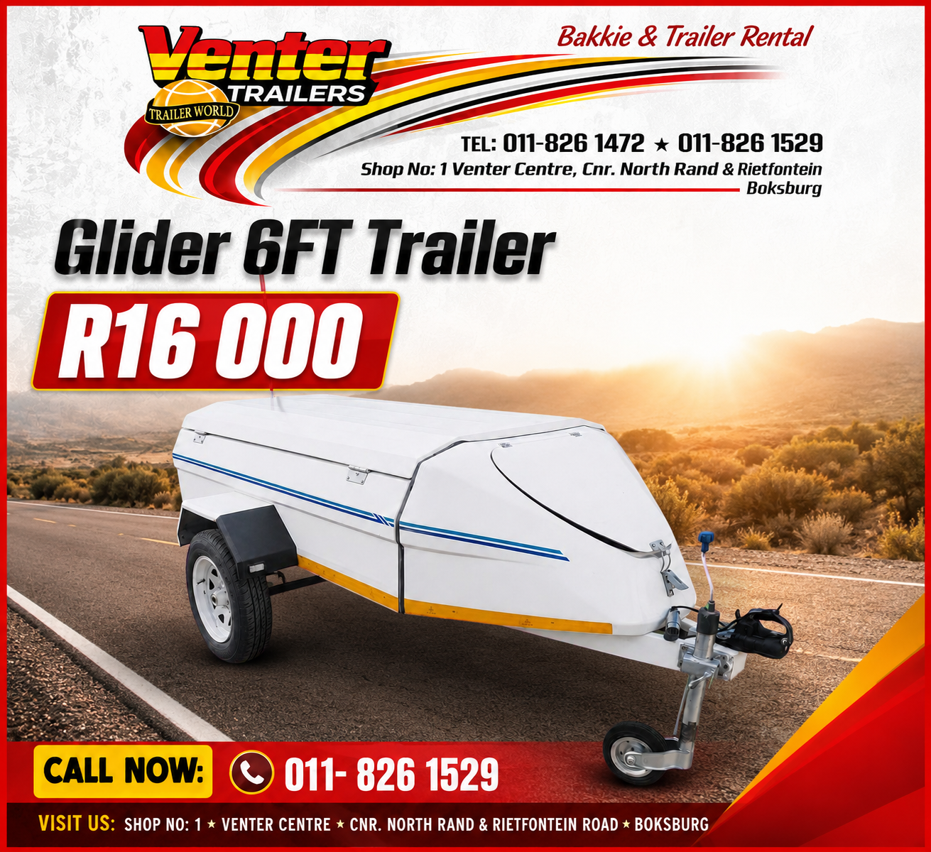 Glider 6FT Trailer – Tough